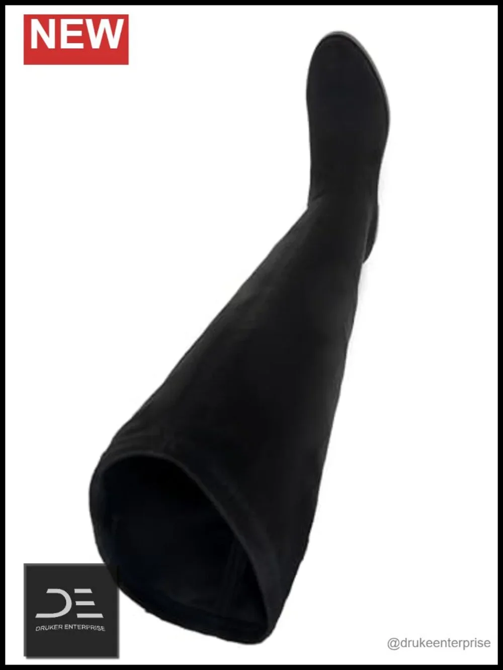 Women's Over-the-Knee Boots Inside Zip Stretch Fabric 1